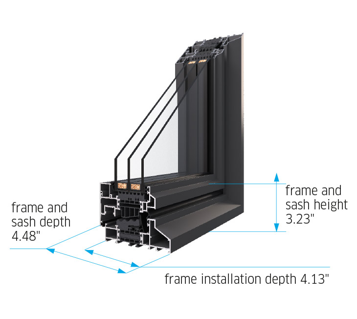 MIRU EVO Steel - Oknoplast - corner