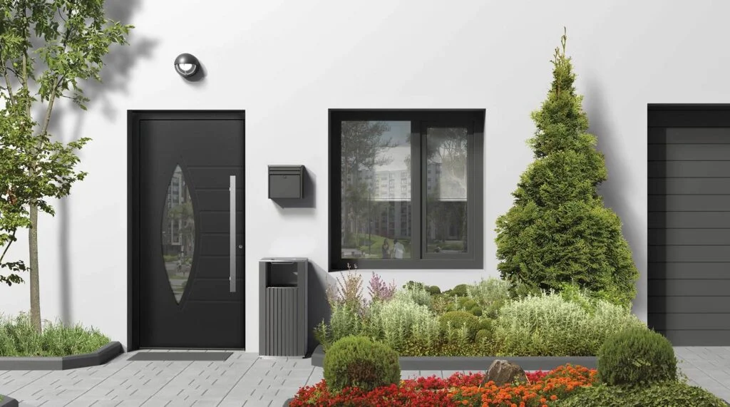 Entrance door with glass - Oknoplast